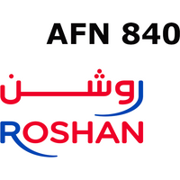 Roshan 840 AFN Mobile Top-up AF