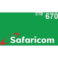 Safaricom 670 ETB Mobile Top-up ET
