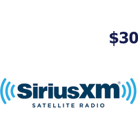 SiriusXM $30 Gift Card US