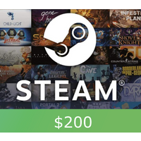 PC Steam Gift Card $200 AR Activation Code