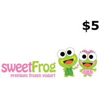 SweetFrog Frozen Yogurt $5 Gift Card US