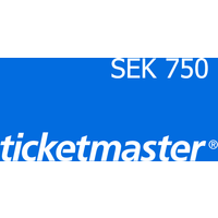 Ticketmaster 750 SEK Gift Card SE