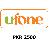 Ufone 2500 PKR Mobile Top-up PK