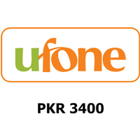 Ufone 3400 PKR Mobile Top-up PK