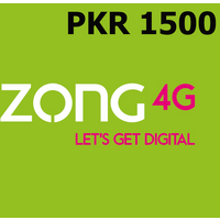Zong 1500 PKR Mobile Top-up PK