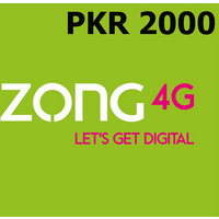 Zong 2000 PKR Mobile Top-up PK
