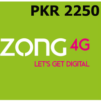 Zong 2250 PKR Mobile Top-up PK