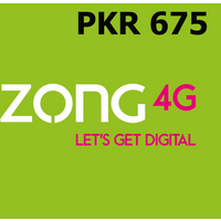 Zong 675 PKR Mobile Top-up PK