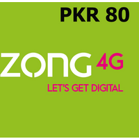Zong 80 PKR Mobile Top-up PK
