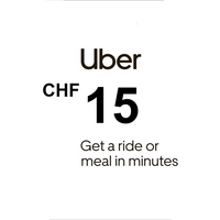 Uber 15 CHF CH Gift Card