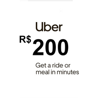 Uber R$200 BR Gift Card
