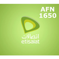 Etisalat 1650 AFN Mobile Top-up AF