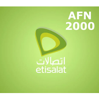 Etisalat 2000 AFN Mobile Top-up AF