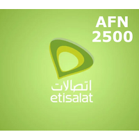 Etisalat 2500 AFN Mobile Top-up AF