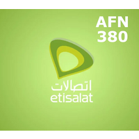 Etisalat 380 AFN Mobile Top-up AF