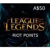 League of Legends 50 AUD Prepaid RP Card OCE