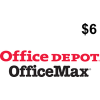 Office Depot $6 Gift Card US