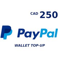 PayPal Wallet 250 CAD Top Up