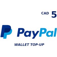 PayPal Wallet 5 CAD Top Up