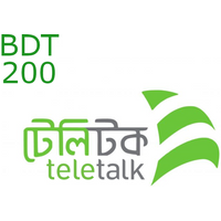 Teletalk 200 BDT Mobile Top-up BD