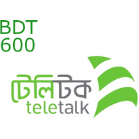 Teletalk 600 BDT Mobile Top-up BD