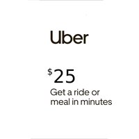 Uber $25 US Gift Card