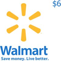 Walmart $6 Gift Card US
