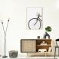 Quadro Bicicleta Vintage 100x70 Filete Marfim