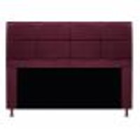 Cabeceira Munique 160 cm Queen Size Suede Bordô - Amarena Móveis