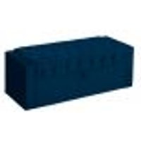 Calçadeira Baú Para Cama Box Casal Super King Emma Suede Azul Marinho - DS Estofados