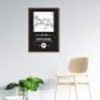 Quadro Gênero Musical Sertanejo 43x30 Caixa Marrom Preto