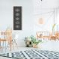 Quadro Boho Olhos MÃsticos 120x43 Filete Marfim Preto