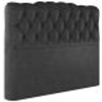 Cabeceira Casal 138 cm Milan Veludo Preto Soon