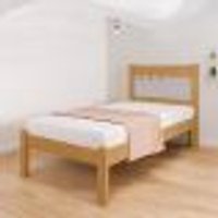 Cama Solteiro Sofisticada Berli Naturalle E Off White
