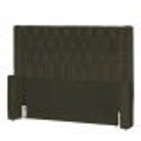 Cabeceira Estofada Para Cama Box Casal Super King Emma Suede Marrom - DS Estofados