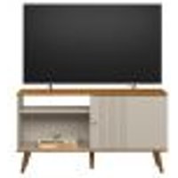 Rack Porta Frisada para TV 55' Guimarães Nature Off-White