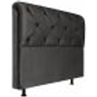 Cabeceira Queen 160cm Barbara Suede Preto ID Milani Store