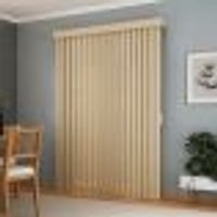 Persiana Vertical Em Pvc Com Bando Crisdan Largura 2,30 X 1,70 Altura Camurça