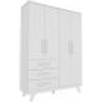 Guarda-Roupa Infantil Retrô II 4 PT 3 GV Branco