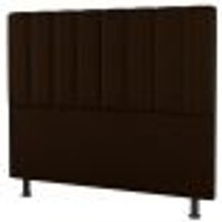 Cabeceira Cama Box Casal King Size Cora 195cm Sintético Marrom - Desk Design
