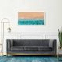 Quadro Beira Mar Caribe 120x60 Caixa Branco