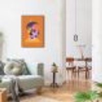 Quadro Abstract Portrait Man 100x70 Filete Marrom