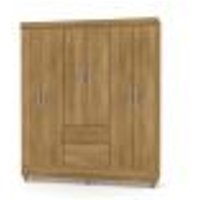 Guarda Roupa Solteiro 6 Portas 153 cm Rio Plus Branco - Pallazio