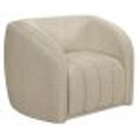 Poltrona Decorativa para Sala 112cm Meris M22 Bouclê Bege - Mpozenato