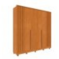 Guarda-Roupa Casal Vicenzo com Pés 6 Portas 4 Gavetas Cinamomo