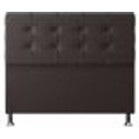 Cabeceira Casal 1,40m Atenas Suede Marrom - Pallazio