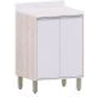 Balcão para Cozinha Modulada 60 cm 2 Portas Atenas Cinza Cristal