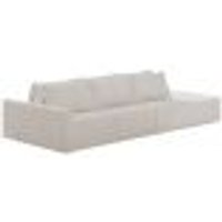 Sofá Ilha Modular Para Sala 342cm com Puff Dublin K01 Bouclê Creme - Lyam Decor