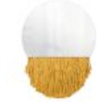 Espelho Decorativo Moon Bangs Mostarda 38cm