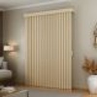 Persiana Vertical Em Tecido Blackout Com Bando Crisdan Largura 1,70 X 1,50 Altura Creme